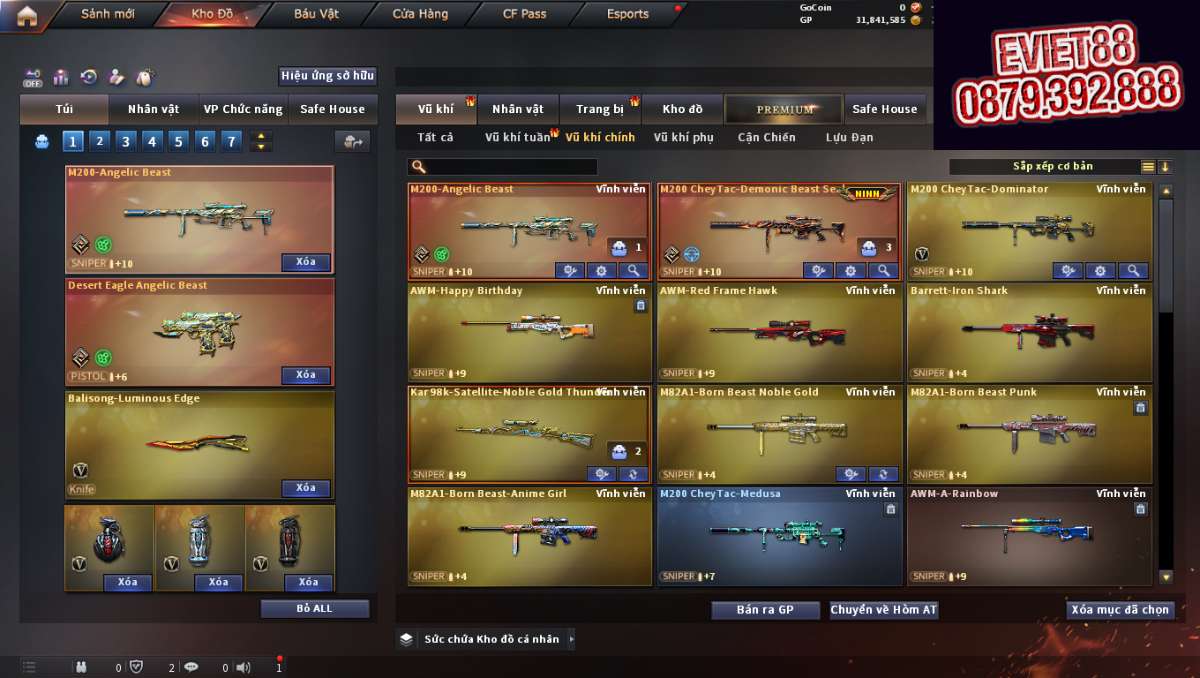 shop acc cf uy tin gia re